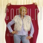 Christine van der Horst (Date Unknown) at studio in Amsterdam.

[keywords]Posed, Half Length, Eyecontact, Blanket[/keywords]